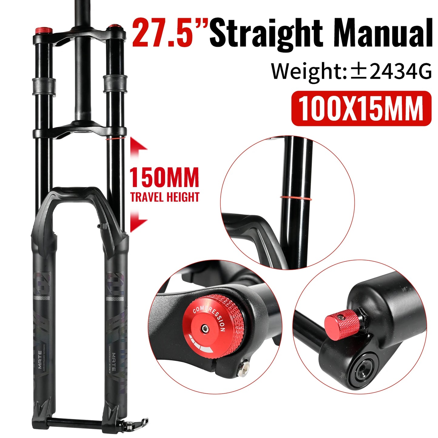 NanLio Double Shoulder Snow Front Fork
