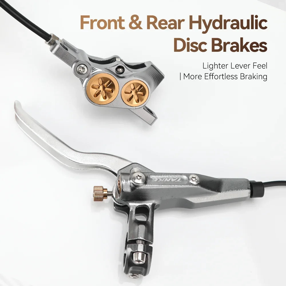 E-Bike MTB 4 Piston Hydraulic Disc Brake Set