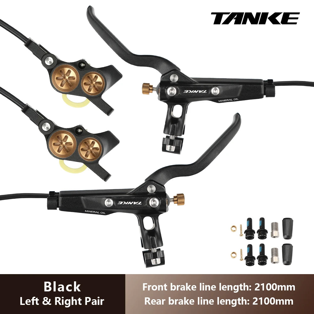 E-Bike MTB 4 Piston Hydraulic Disc Brake Set
