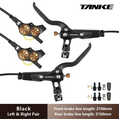 E-Bike MTB 4 Piston Hydraulic Disc Brake Set