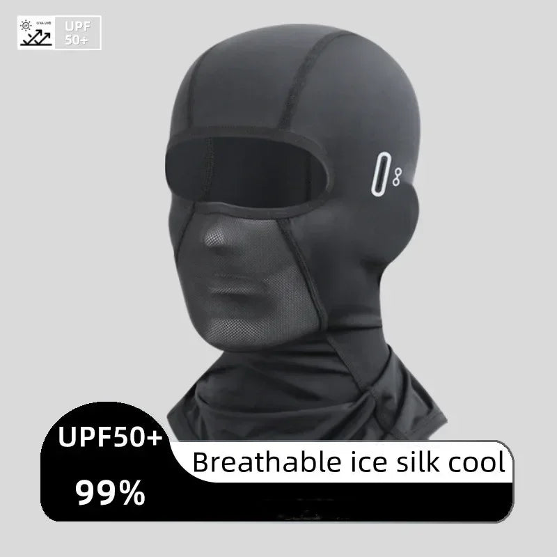 Men'S Balaclava Face Mask - Breathable, Sun Protection, Ice Silk Mask