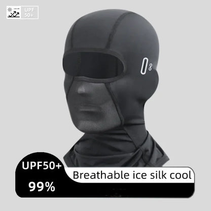 Men'S Balaclava Face Mask - Breathable, Sun Protection, Ice Silk Mask