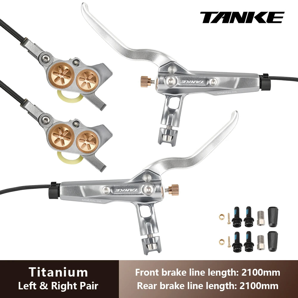 E-Bike MTB 4 Piston Hydraulic Disc Brake Set
