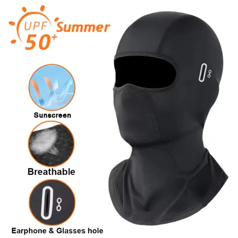 Men'S Balaclava Face Mask - Breathable, Sun Protection, Ice Silk Mask