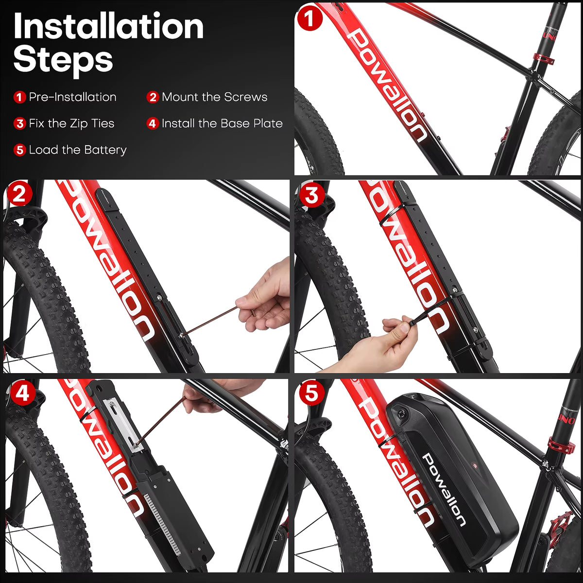 Ebike Battery Mount Bracket