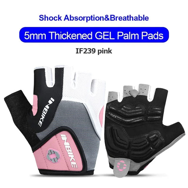 Shockproof GEL Pad Cycling Gloves - Half Finger 