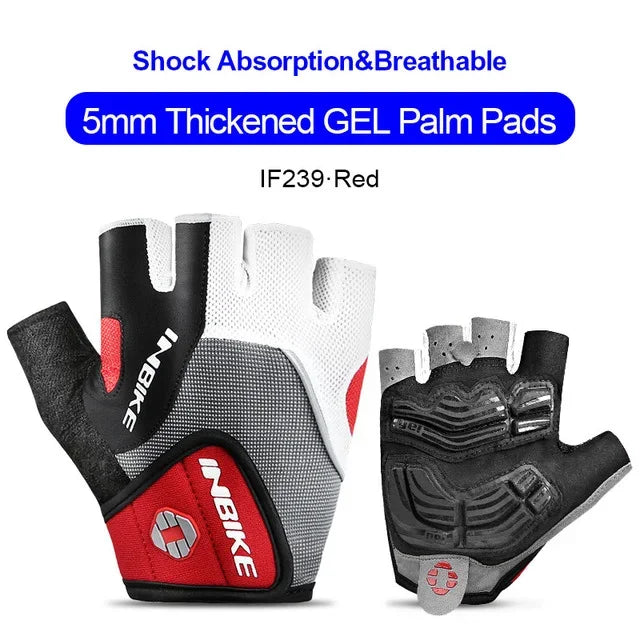 Shockproof GEL Pad Cycling Gloves - Half Finger 