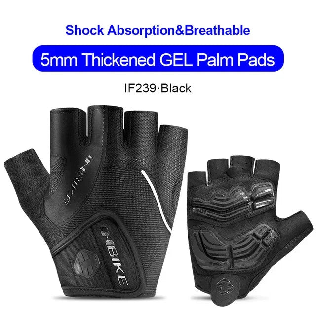 Shockproof GEL Pad Cycling Gloves - Half Finger 