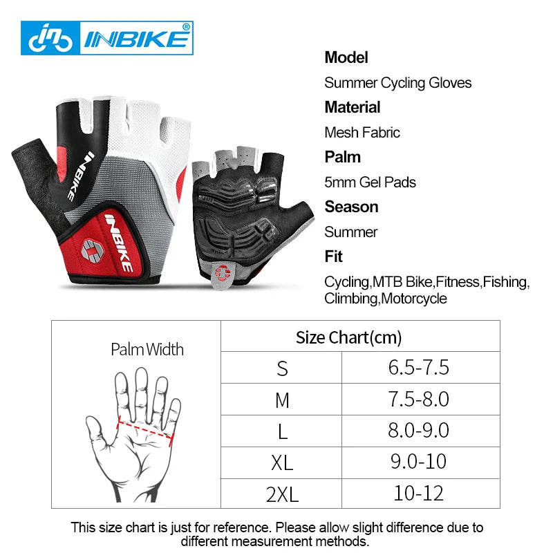 Shockproof GEL Pad Cycling Gloves - Half Finger 