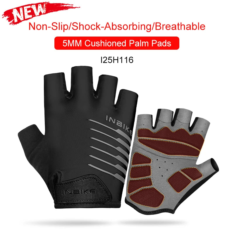 Shockproof GEL Pad Cycling Gloves - Half Finger 