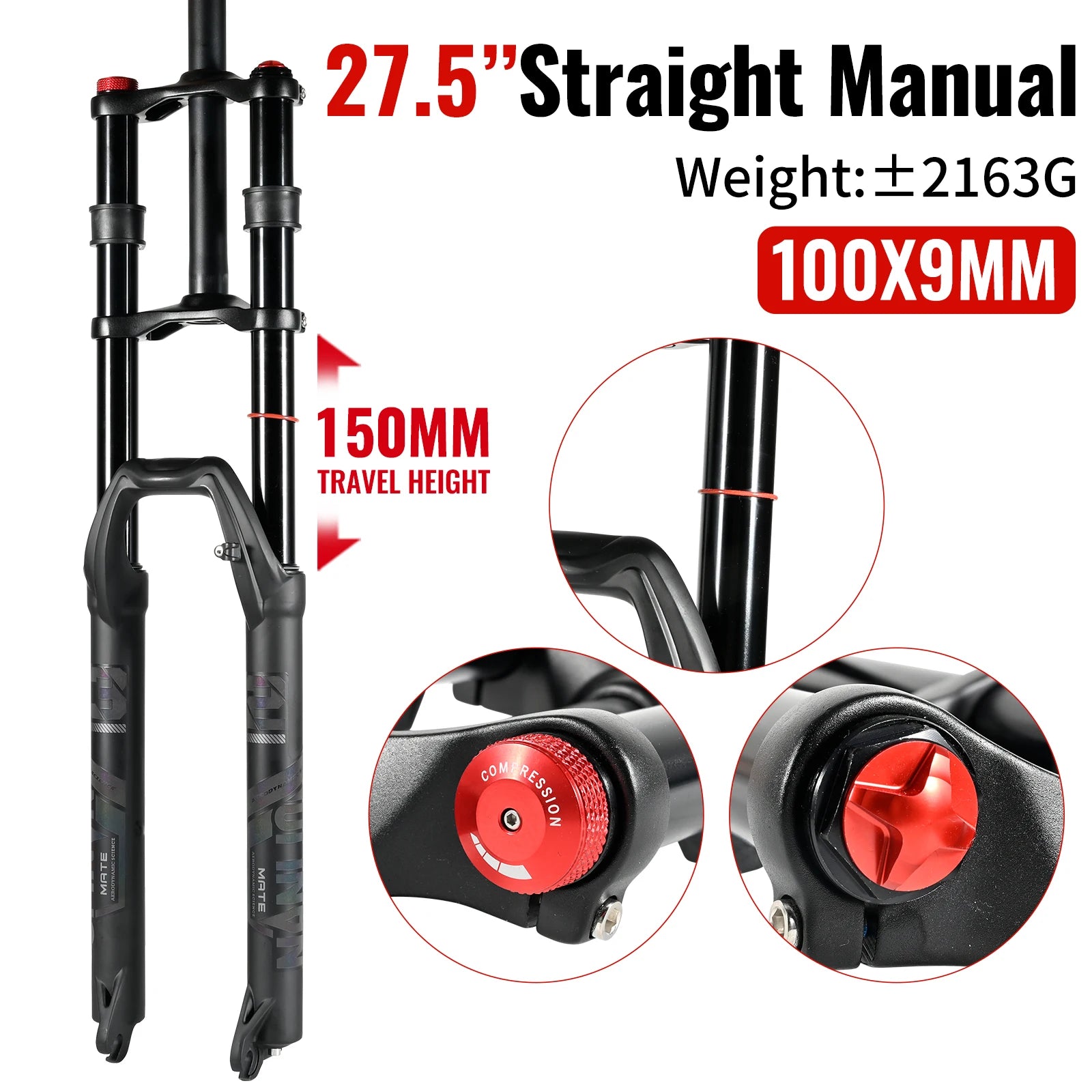 NanLio Double Shoulder Snow Front Fork 