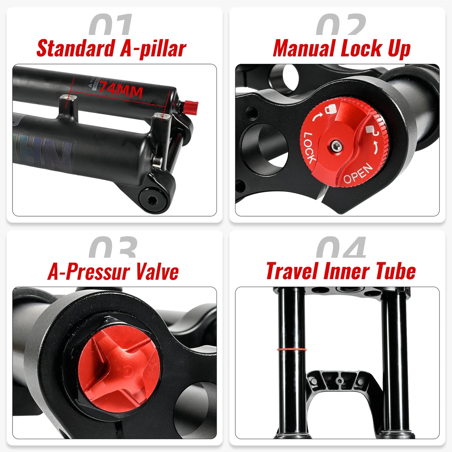 NanLio Double Shoulder Snow Front Fork 
