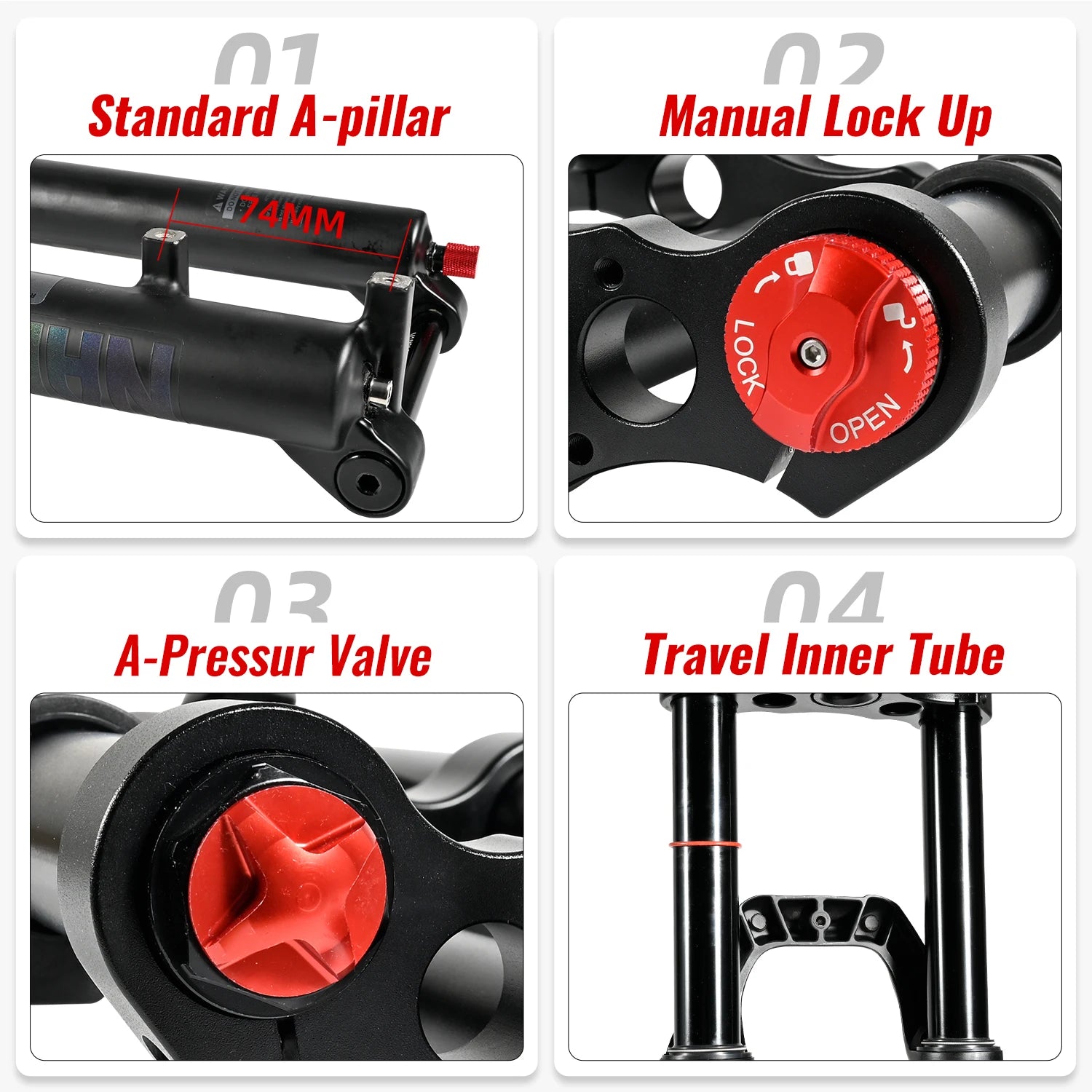 NanLio Double Shoulder Snow Front Fork 