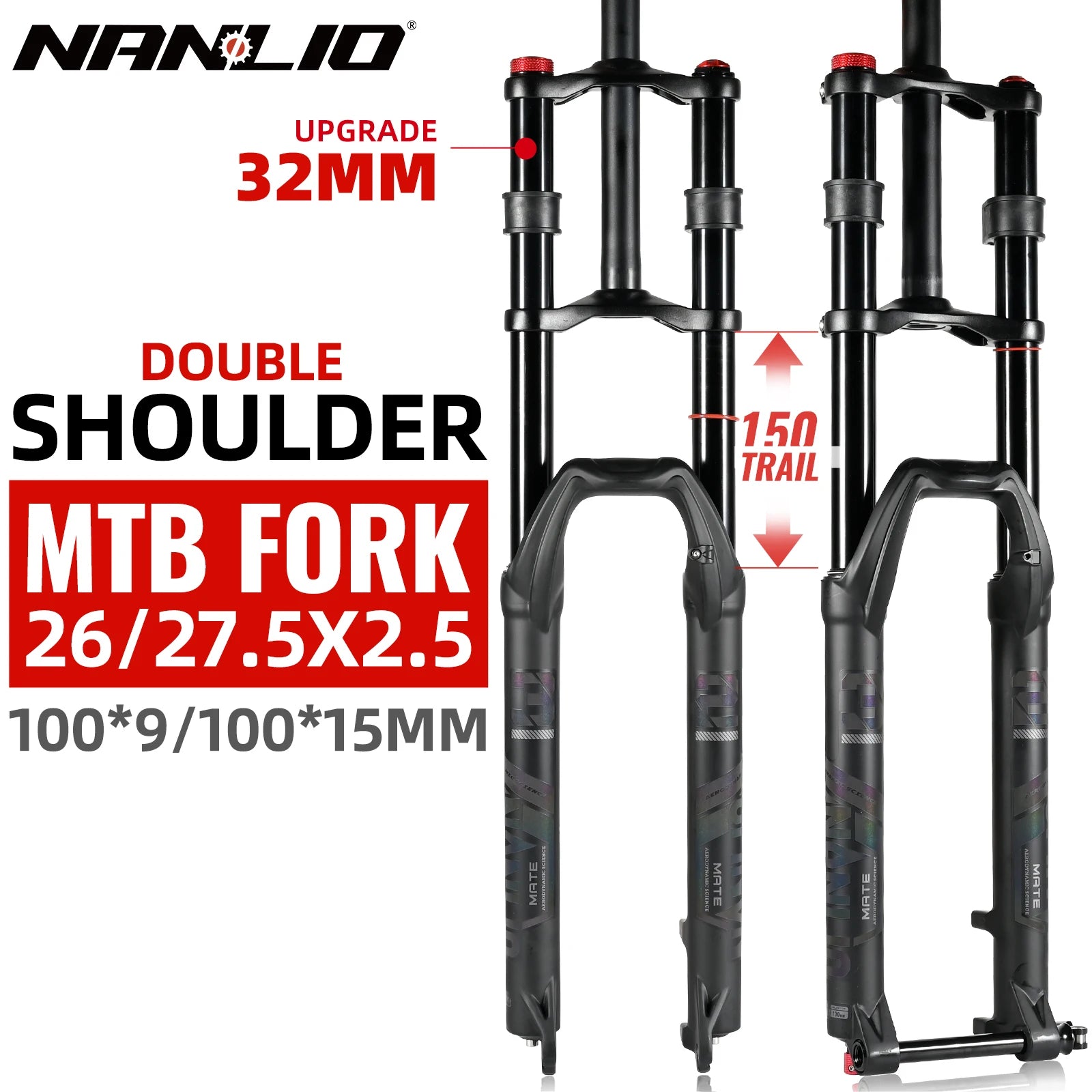 NanLio Double Shoulder Snow Front Fork 