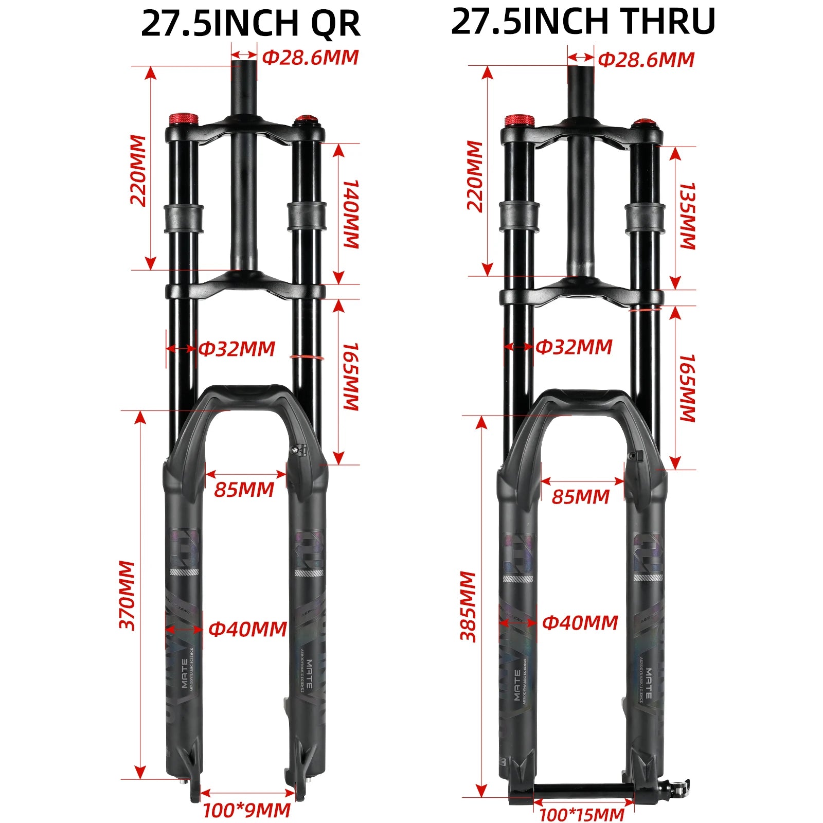 NanLio Double Shoulder Snow Front Fork 