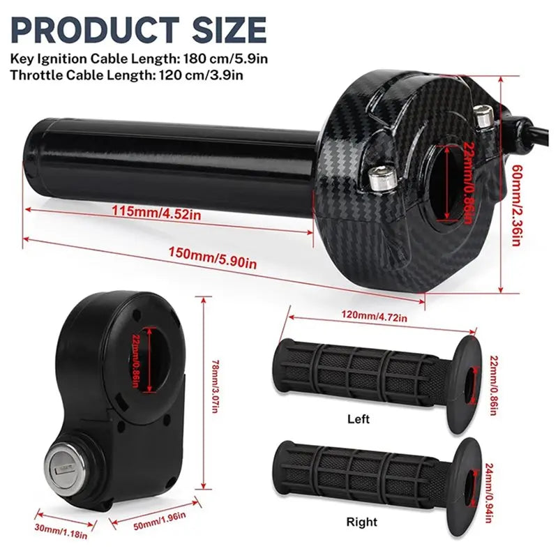 Surron Full Twist Throttle with Key Ignition 