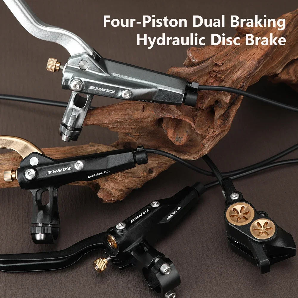 E-Bike MTB 4 Piston Hydraulic Disc Brake Set