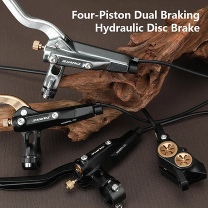 E-Bike MTB 4 Piston Hydraulic Disc Brake Set